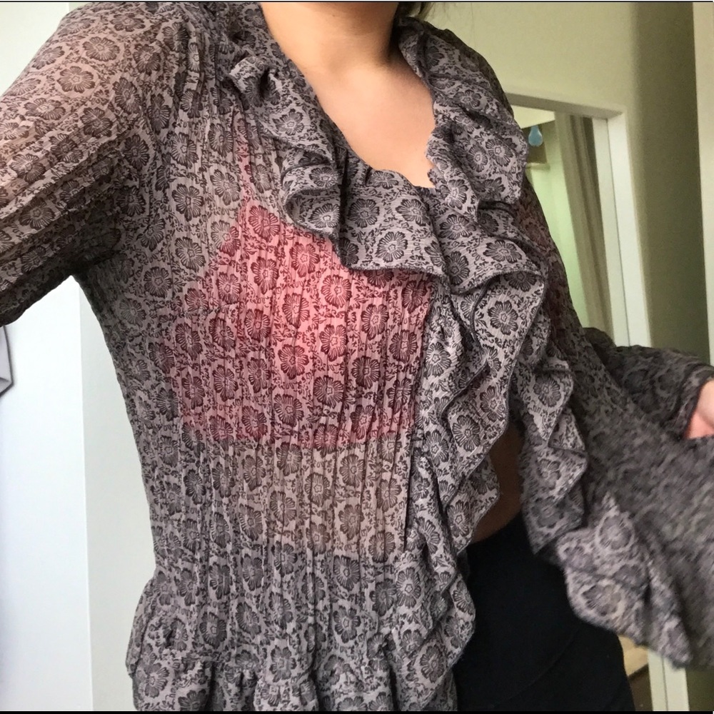 ruffle blouse